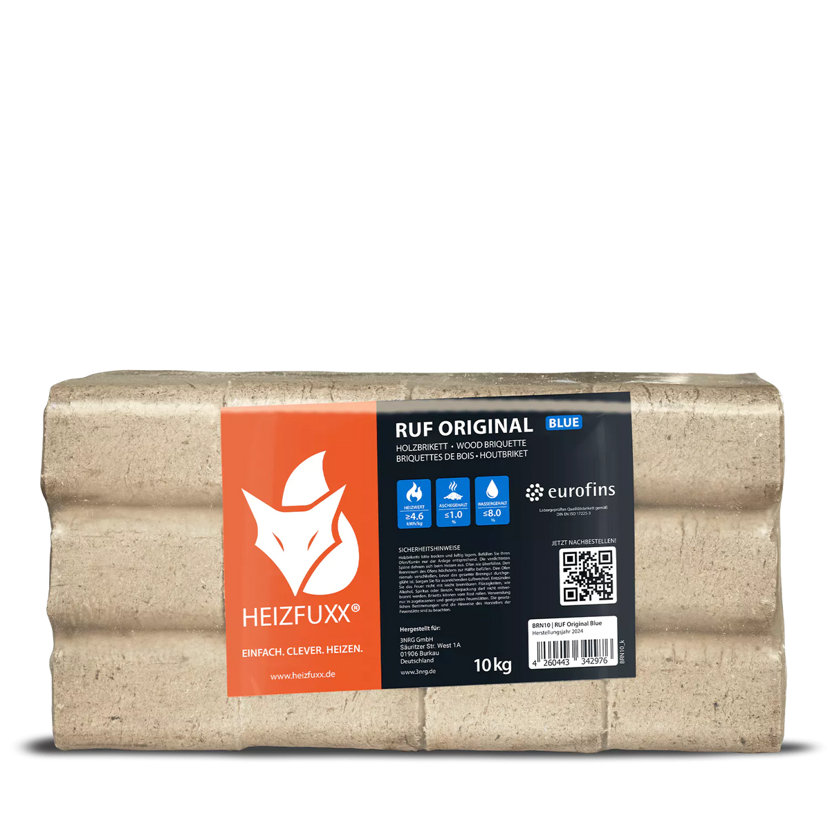RUF Original Blue Weichholzbriketts – 960 kg Palette