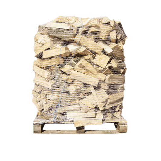 Buchen Brennholz Premium 33cm, rindenfrei auf Palette im Netz, ca. 1,6 srm-1rm, 500 kg