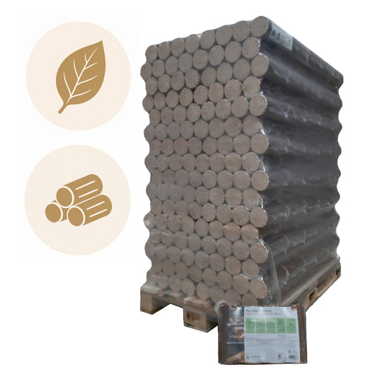 960kg Pollmeier Buchen Briketts in 6kg-Packungen