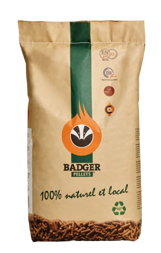 Badger Holzpellets 6 mm – Premium ENplus A1 & DINplus