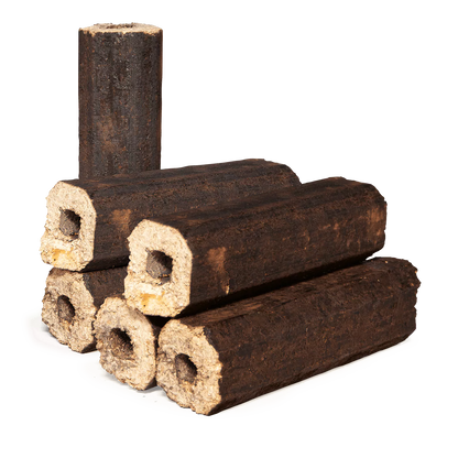 PiniKay Hartholzbriketts Oktagon – mit Zugloch (Palette 960 kg)