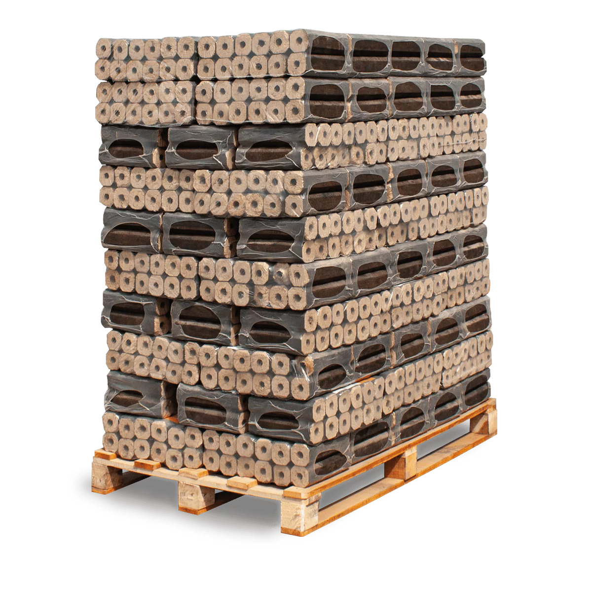PiniKay Hartholzbriketts Oktagon – mit Zugloch (Palette 960 kg)
