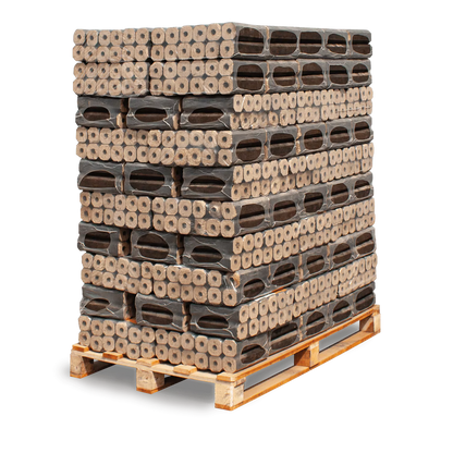 PiniKay Hartholzbriketts Oktagon – mit Zugloch (Palette 960 kg)