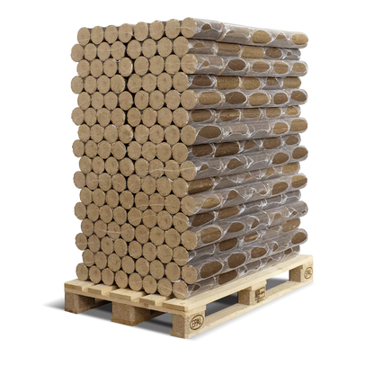 Pollmeier Buchen-Holzbriketts Nestro – rund ohne Loch (Palette 960 kg)