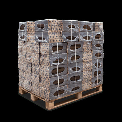PiniKay Quadro Hartholzbriketts – mit Zugloch (Palette 960 kg)