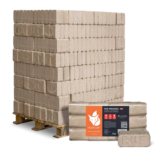 RUF Original Red Hartholzbriketts – 960 kg Palette