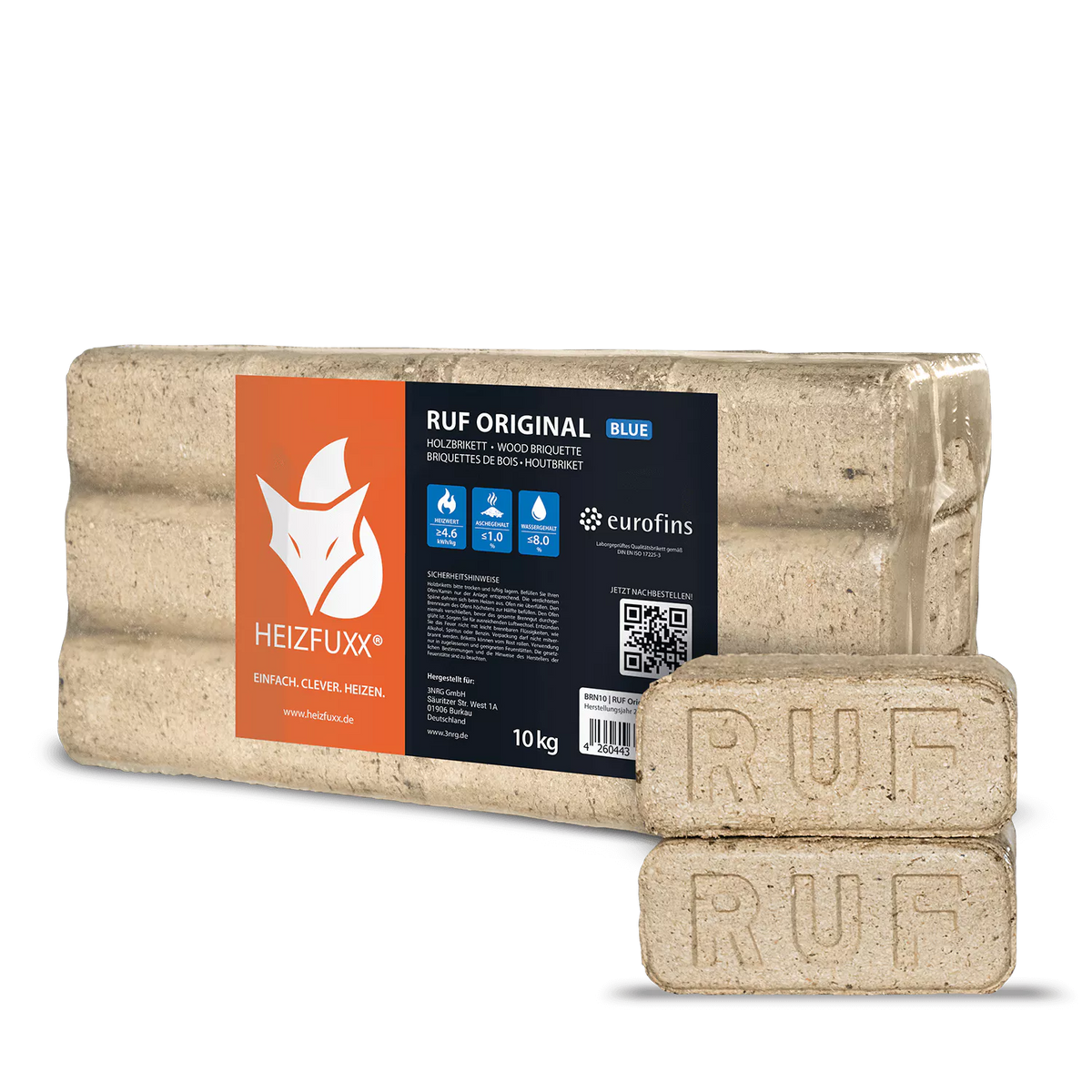 RUF Original Blue Weichholzbriketts – 960 kg Palette