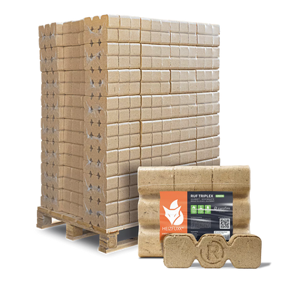RUF Triplex Green Weichholzbriketts – 960 kg Palette