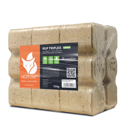 RUF Triplex Green Weichholzbriketts – 960 kg Palette