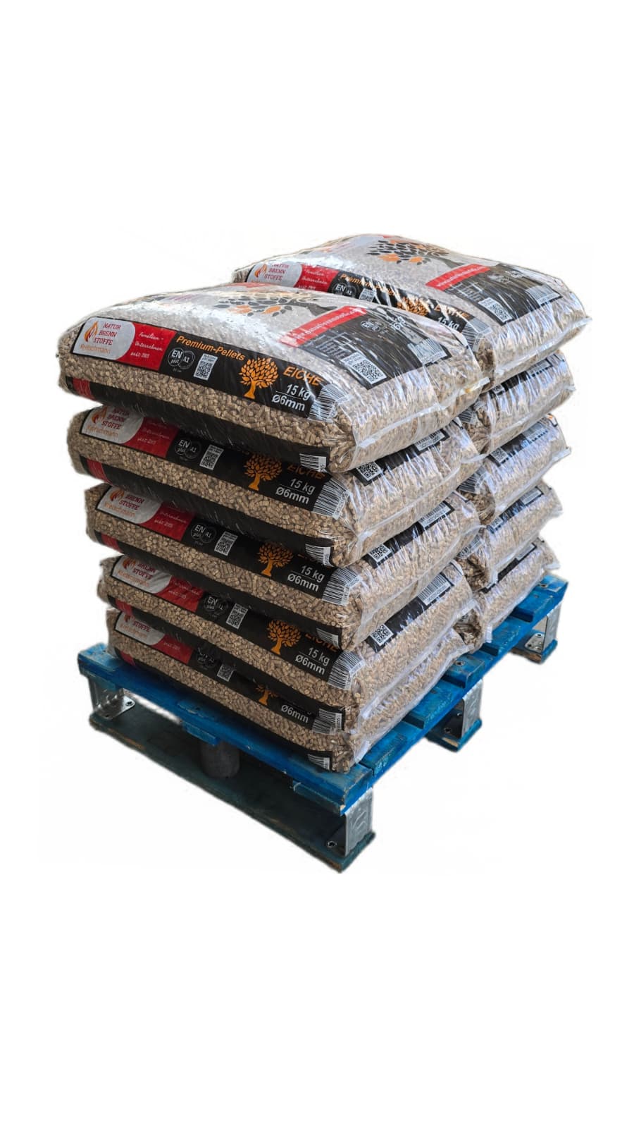 150kg Eichen-Pellets "Naturbrennstoffe" ENplusA1 inkl. Lieferung