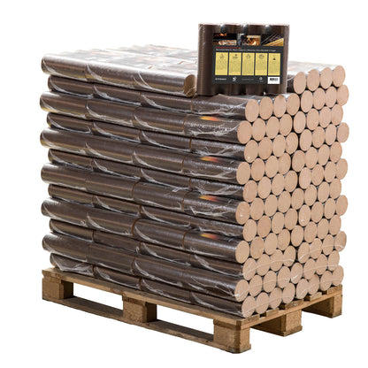 960kg Pollmeier - Runde Buchen Briketts in 10kg-Packungen inkl. Lieferung