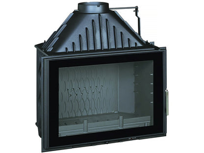 700 Grand Angle Kamin mit Fensterladen – 12 kW