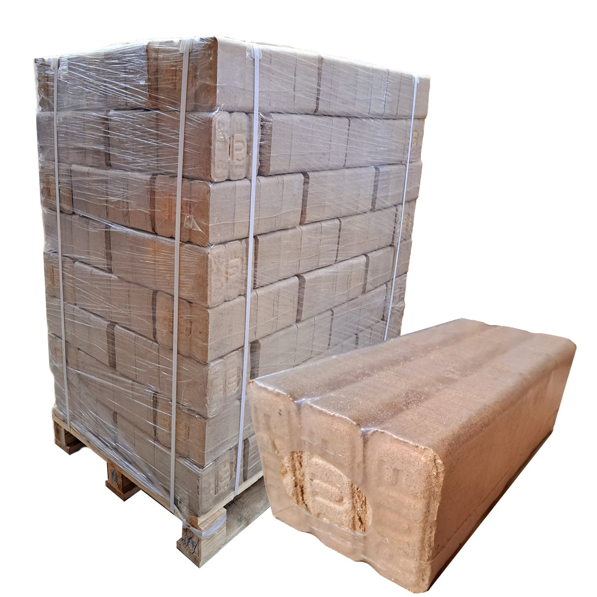 960kg Würfel-Mischholz-Briketts inkl. Lieferung