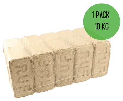RUF Holzbriketts 960 kg Palette – 96 × 10 kg – DIN EN ISO 17225-3 – „Unser Sparfuchs“