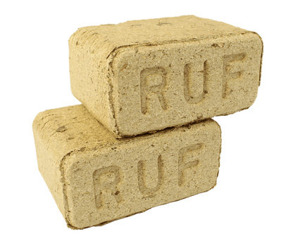 RUF Holzbriketts 960 kg Palette – 96 × 10 kg – DIN EN ISO 17225-3 – „Unser Sparfuchs“