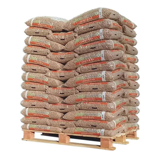 Holzpellets aus der Auvergne Moulin Bois Energie – Palette 975 kg (65 Säcke)