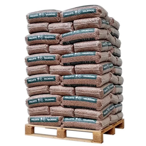 Französische Holzpellets Valboval Premium – Palette 975 kg (65 Säcke)