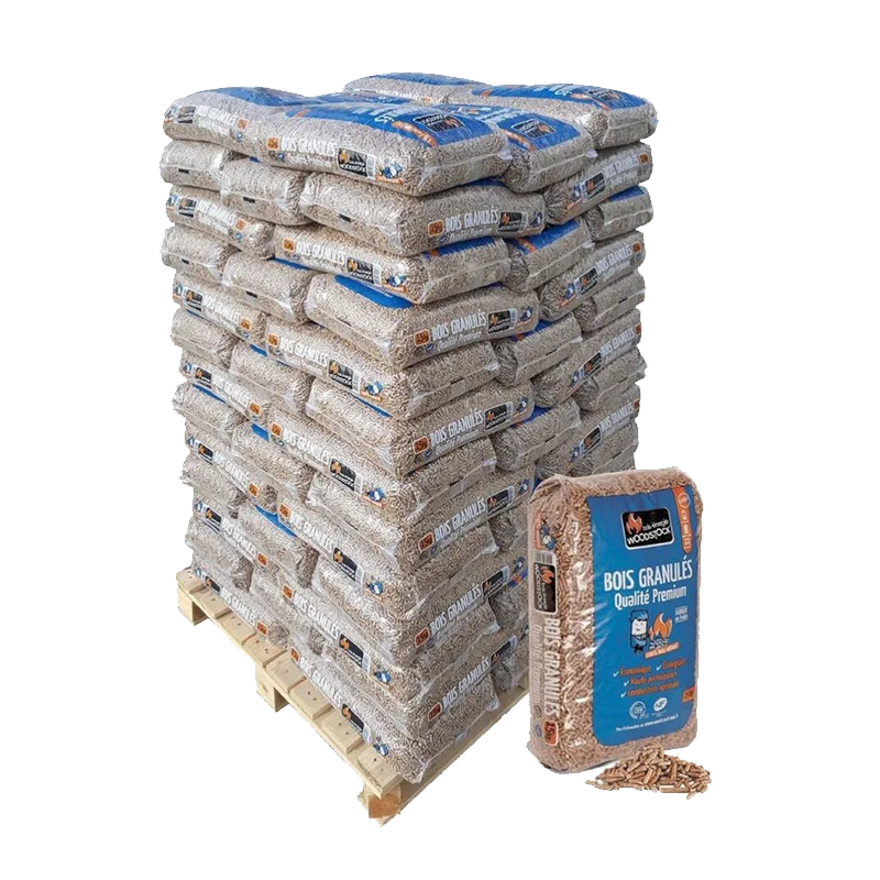 Französische Holzpellets Woodstock® Premium – Palette 1170 kg (78 Säcke)