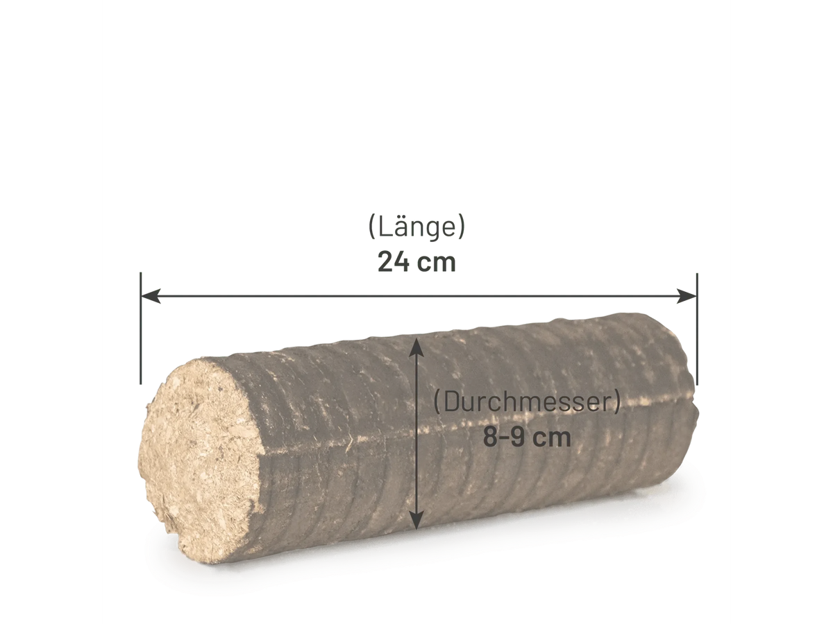 Heizfuxx Nestro M Holzbriketts Hartholz im Karton 12kg x 25 Karton 300kg Palette