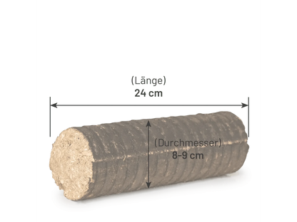 Heizfuxx Nestro M Holzbriketts Hartholz im Karton 12kg x 25 Karton 300kg Palette