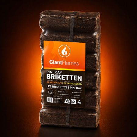Pini Kay Briketts (NL) halbe Palette 48 Säcke x 10 kg (480 kg)