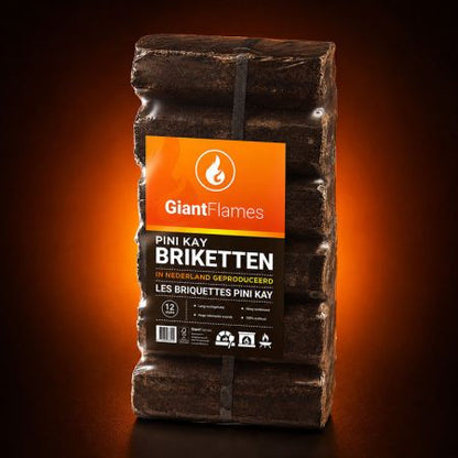 Pini Kay Briketts (NL) halbe Palette 48 Säcke x 10 kg (480 kg)
