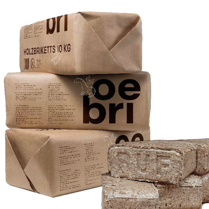 In Papier: 960kg Nachhaltige Nadelholz-Briketts aus Deutschland inkl. Lieferung