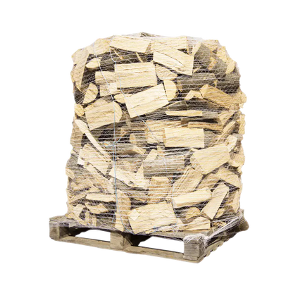 Buchen Premium Brennholz 25cm, rindenfrei auf Palette im Netz, ca. 1,6 srm-1rm, 500 kg