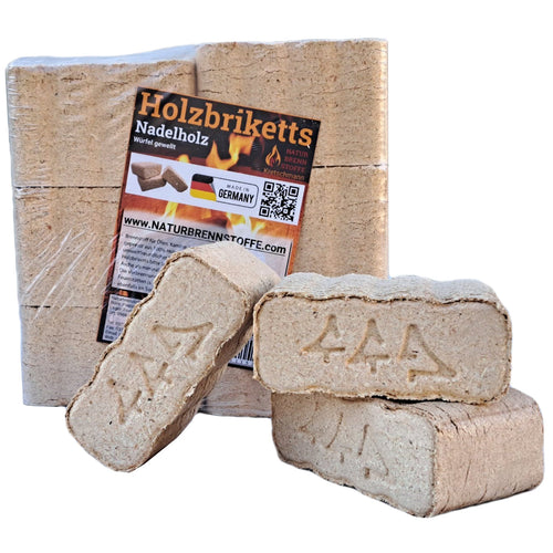 NEU: 960kg Würfel-Nadelholz-Briketts wellenform inkl. Lieferung